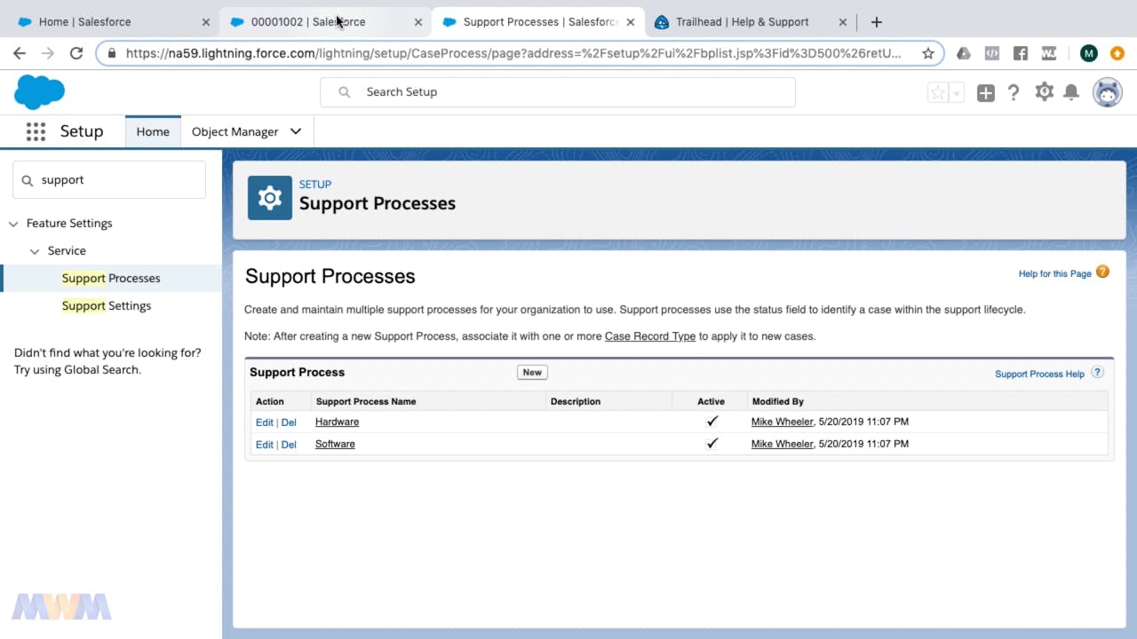 Creating Support Processes - Salesforce Certified Advanced Sns-Brigh10