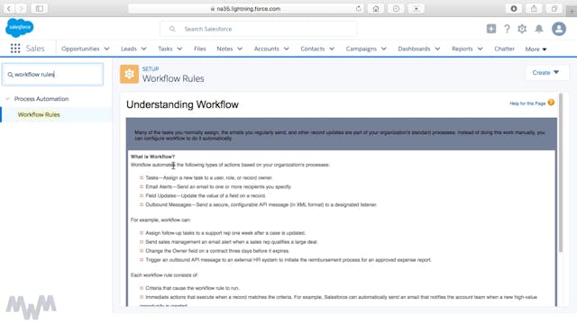 Introducing Workflow Rules
