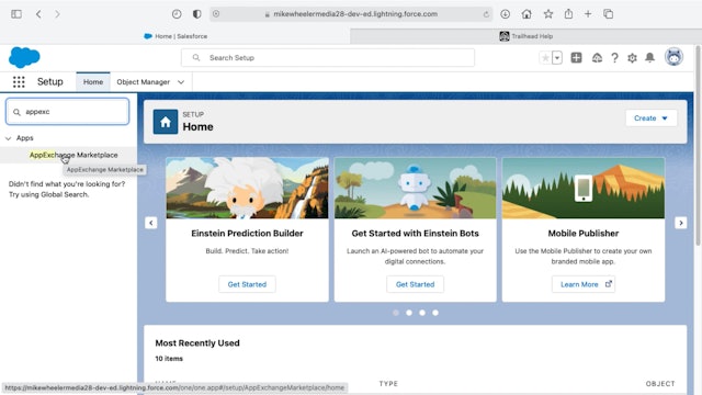 Lesson 5 - Extending a Salesforce Org Using the AppExchange