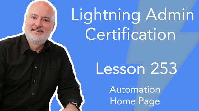 Lesson 253 - Automation Home Page