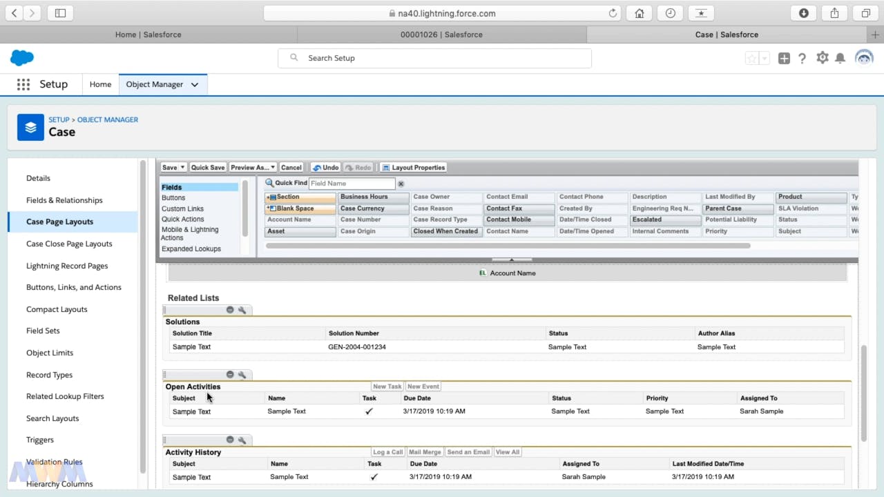 Assign page layout to role salesforce picture