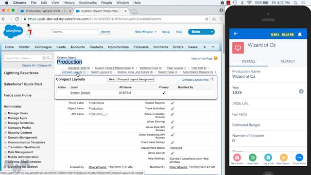 Creating Compact Layouts in Salesforc...
