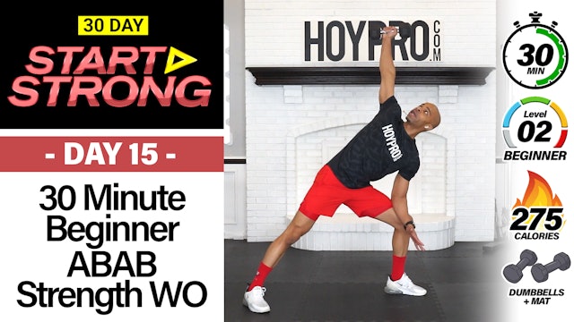 30 Minute Beginner ABAB Full Boyd Strength Workout - START STRONG #15