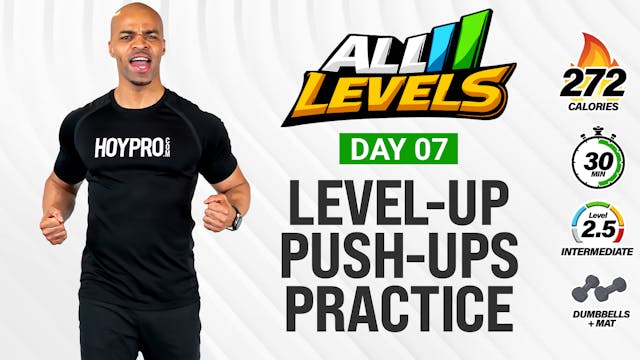 30 MIN Level-Up: Push-Ups Practice Wo...