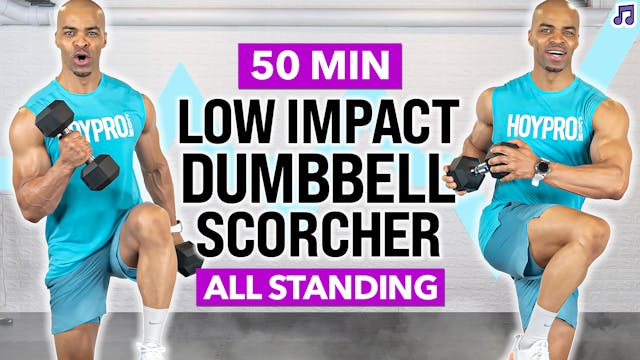 50 Minute Low Impact Dumbbell Strengt...