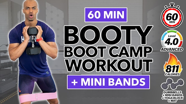 60 Minute Booty Boot Camp Lower Body Workout + Abs