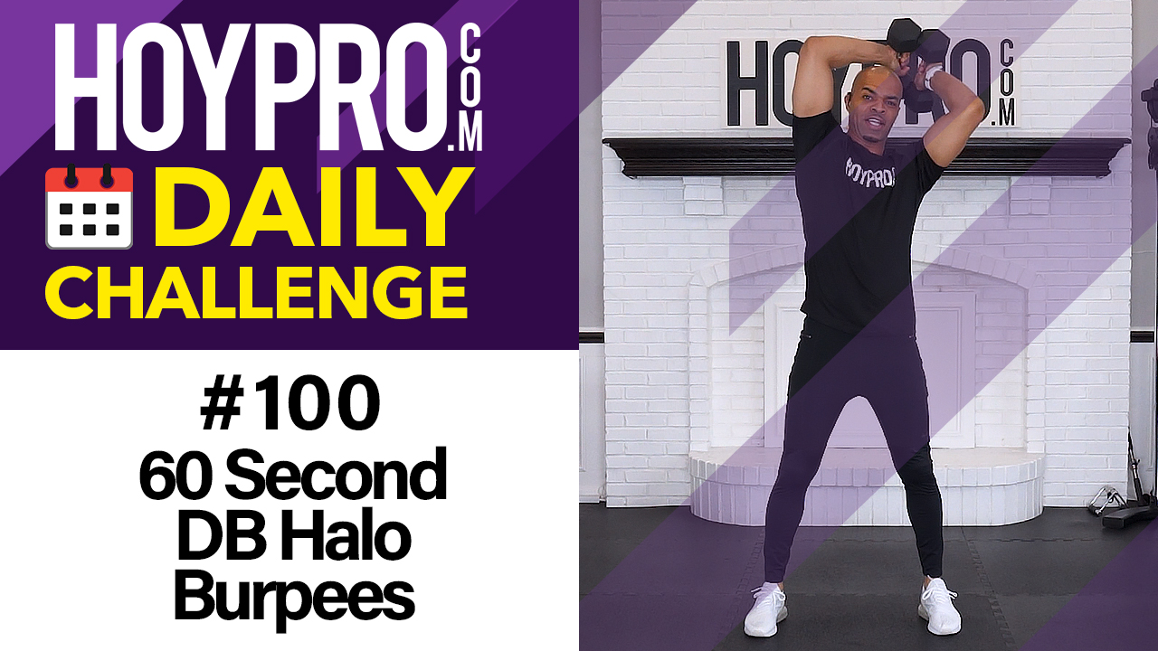60 Second DB Halo Burpees - Daily Challenge #100