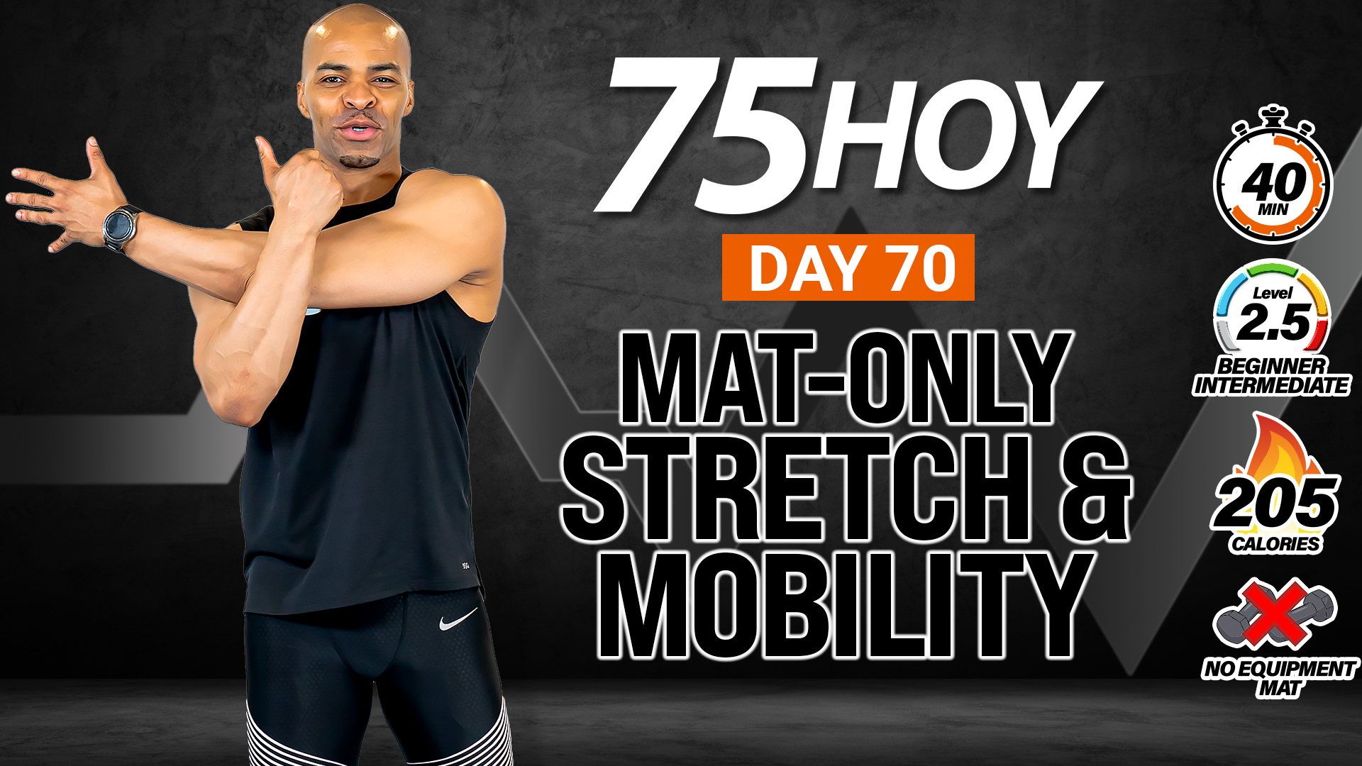 40 Minute All Floor Deep Stretch & Mobility Workout - 75 HOY #70