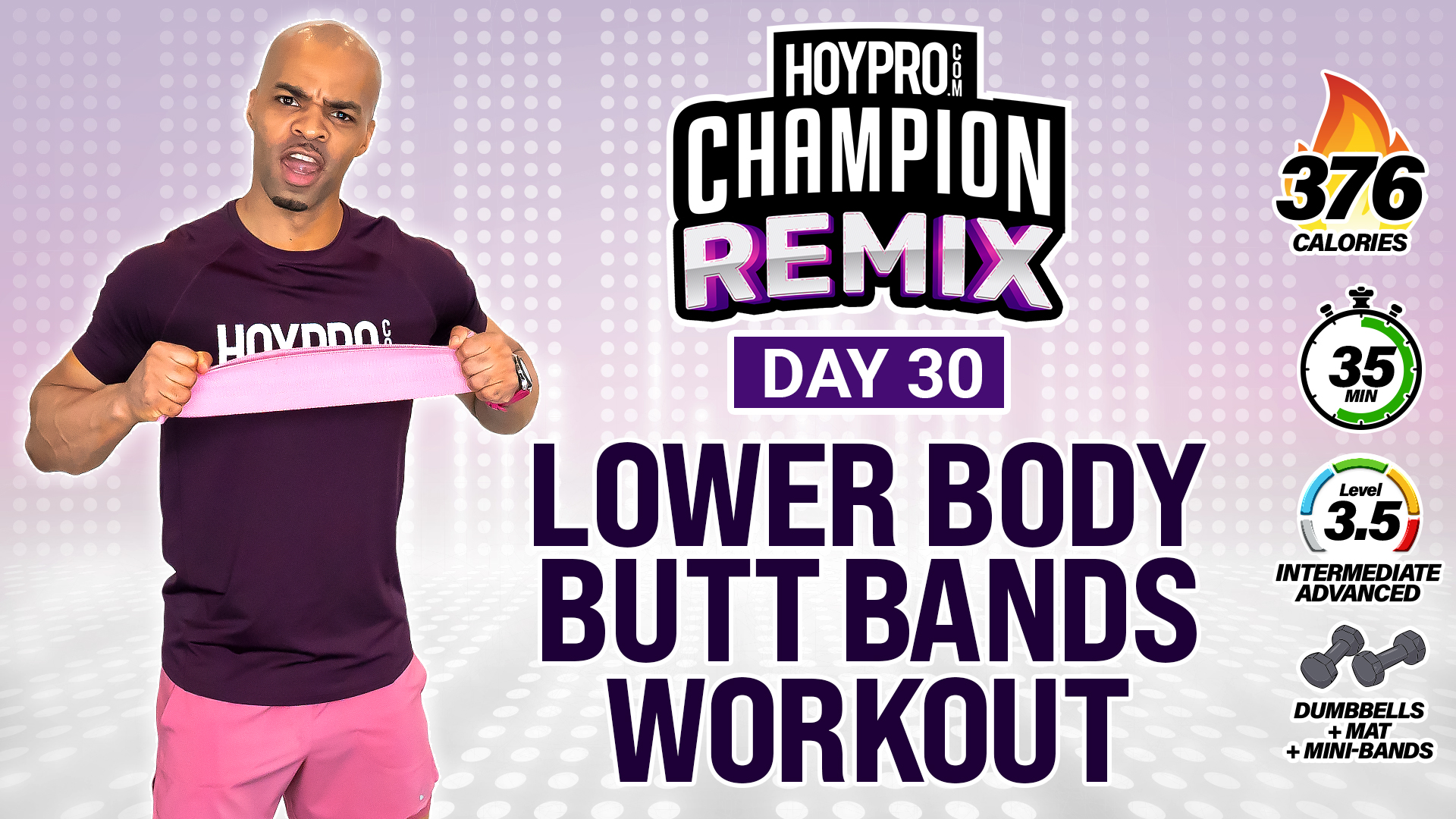 35 Minute Lower Body All Bands BOOTY BURNER - Champion REMIX #30