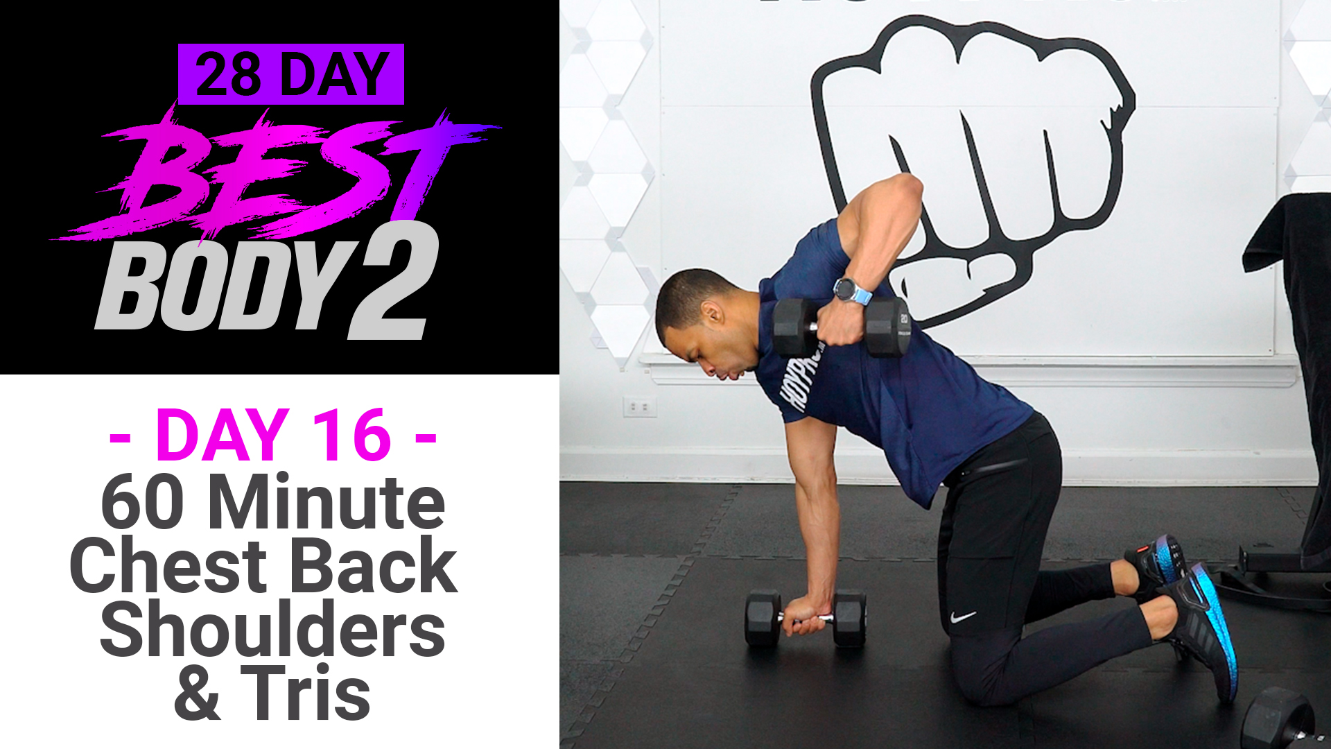 60 Minute Chest, Shoulders, Back & Tris Upper Body Workout - Best Body 2 #16