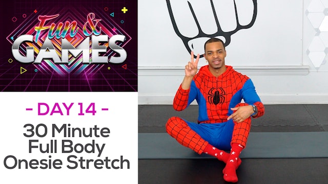30 Minute Full Body Onesie Deep Stretch Yoga - Fun & Games #14
