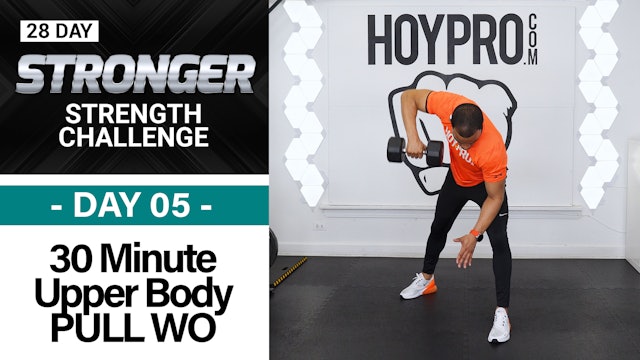 30 Minute Biceps, Back & Shoulders Workout - STRONGER #05