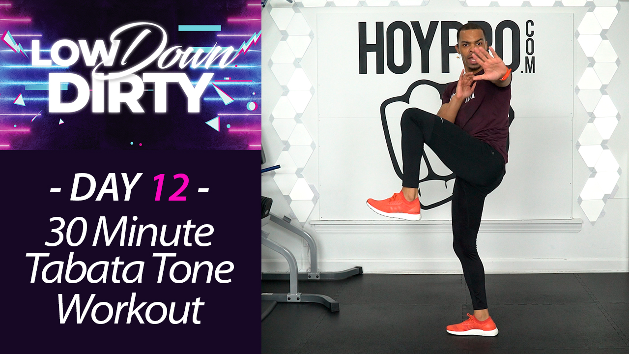 30 Minute TABATA - Intermediate Low Impact Workout - Low Down #12