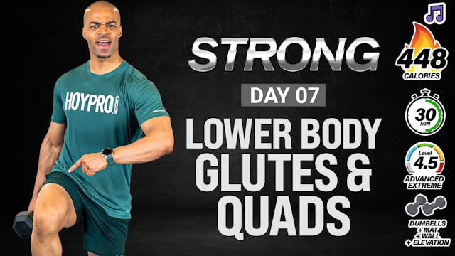 30 Minute Lower Body Quads, Glutes, H...