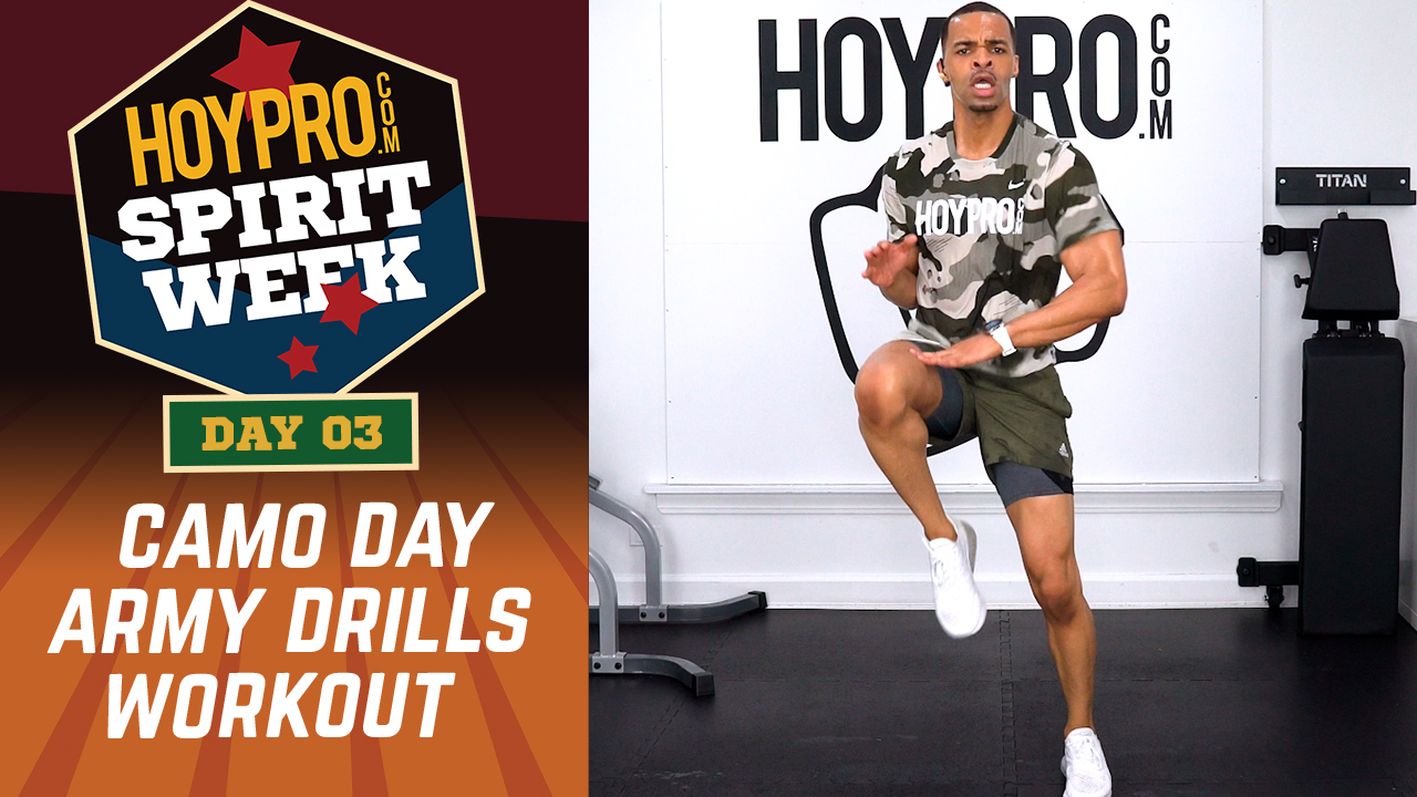 Day 03 - Camo Day - 30 Minute Army Drills Workout - Spirit Week #01