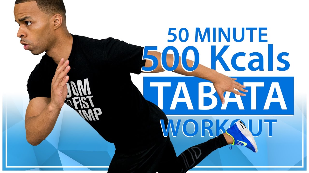 50 Minute Fat Burning Tabata HIIT Cardio Home Workout (BURN 500 CALORIES)