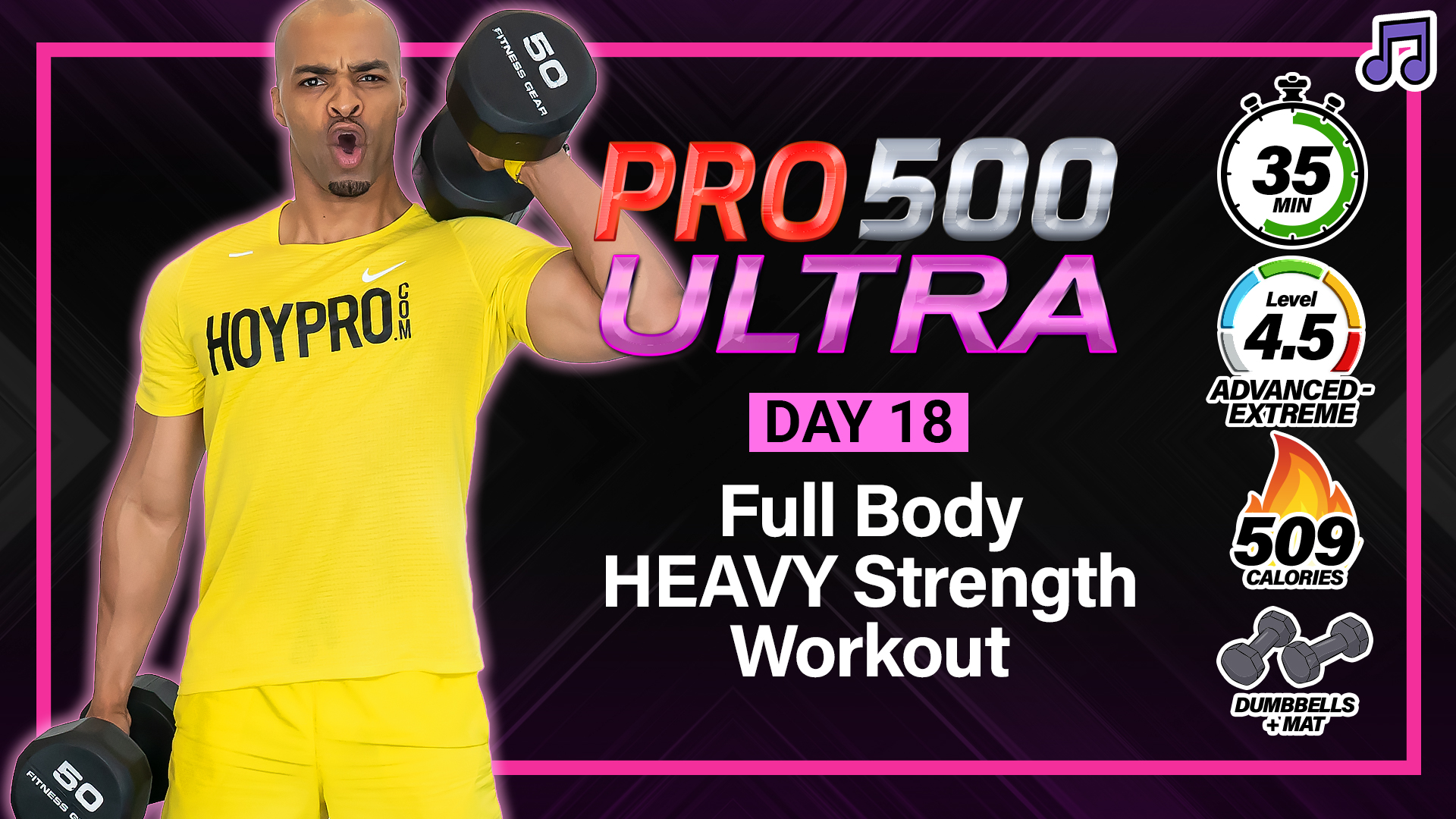 35 Minute Full Body HEAVY Strength PUMP Workout - ULTRA #18 (Music)