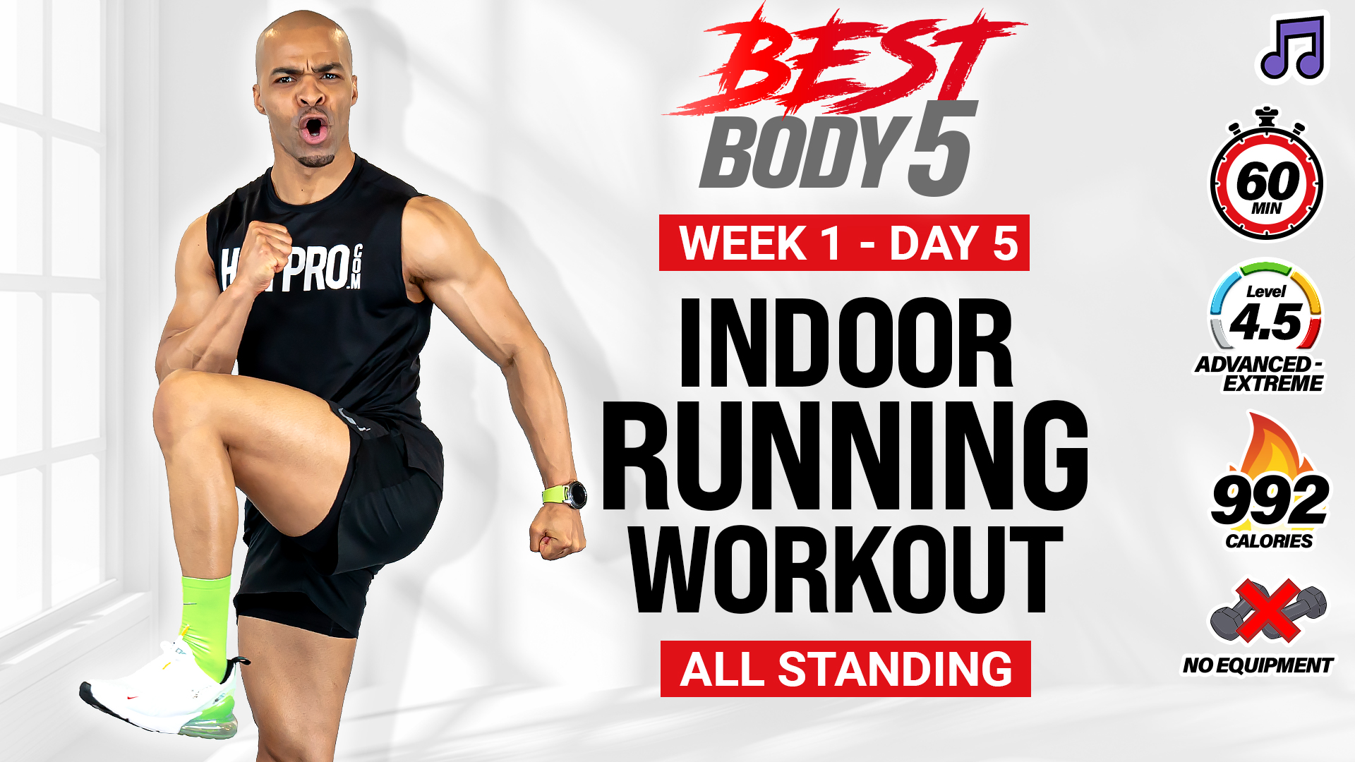 35 & 60 Minute Indoor Running Cardio Upgrades - BB5 W1: Day 5