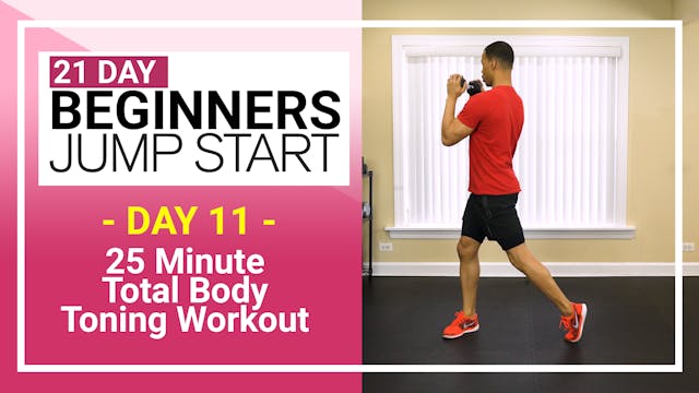 Day 11 - 25 Minute Total Body Beginners Toning Workout