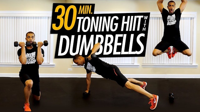 030 - 30 Minute Fat Burning Cardio HIIT Workout with Dumbbells