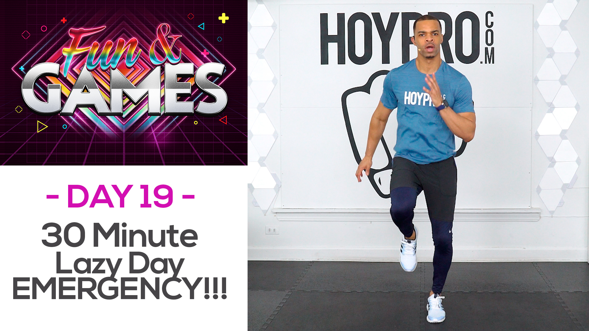30 Minute Lazy Day EMERGENCY Hybrid Workout - Fun & Games #19
