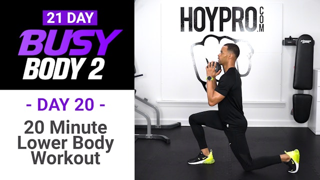 20 Minute Lower Body Strength Workout - Busy Body 2 #20