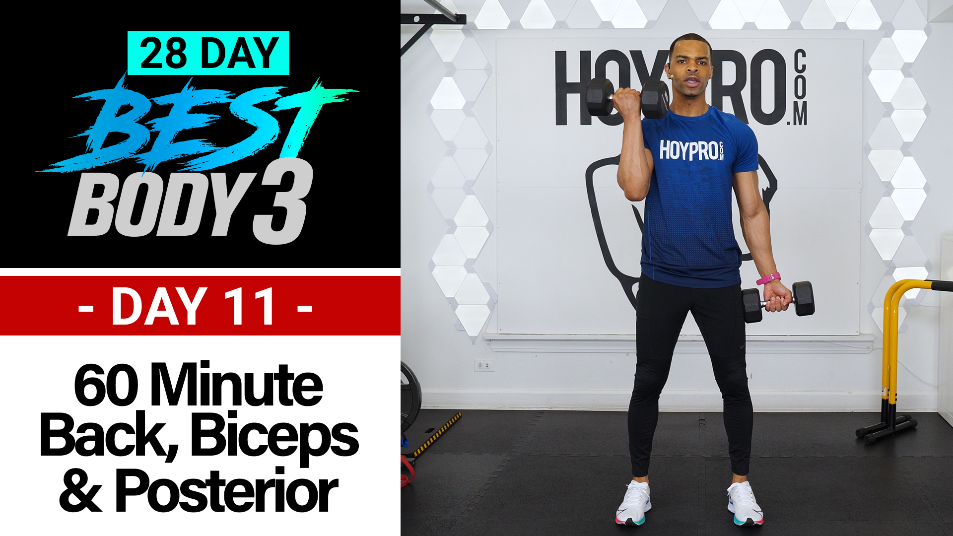 60 Minute Back, Biceps, Shoulders & Posterior Workout - Best Body 3 #11