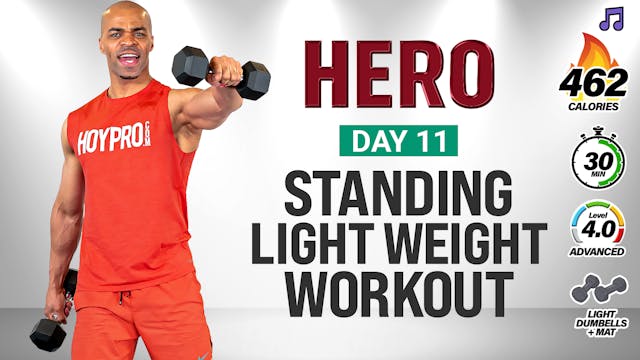 30 Minute Standing Light Dumbbell Wor...