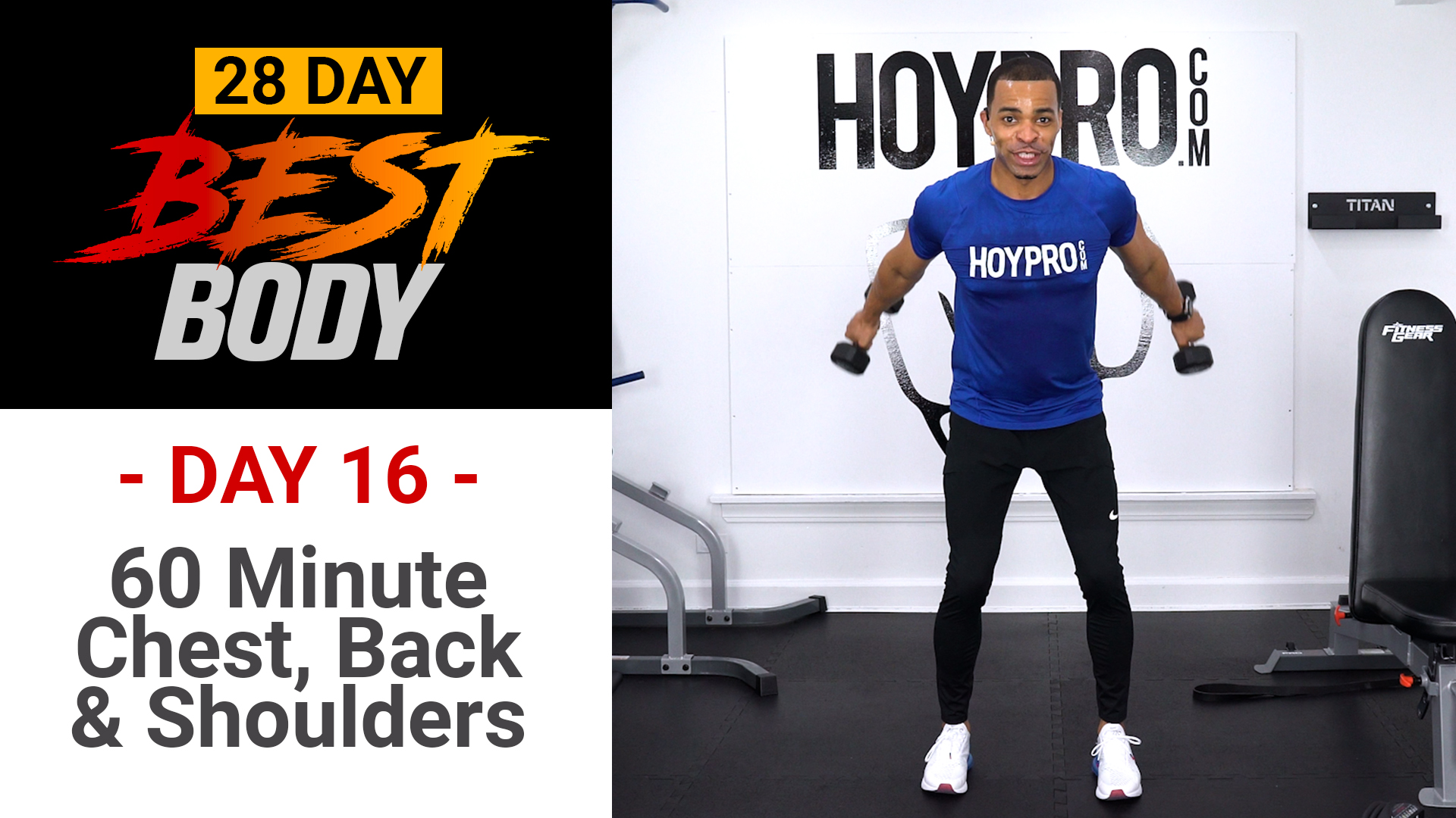60 Minute Chest, Shoulders, Back & Tris - Best Body #16