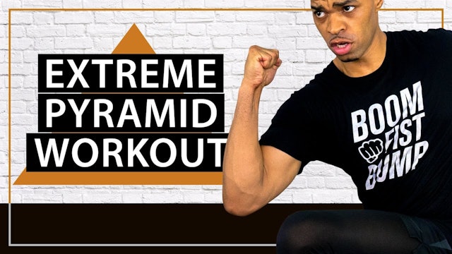 45 Minute Extreme Fat Burning Cardio HIIT Pyramid Workout