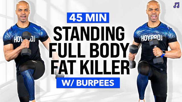 45 Minute Total Body Standing Dumbbel...
