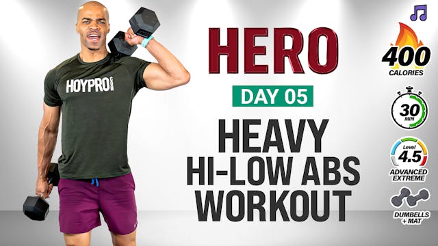 30 Minute Heavy Hi-Low Abs Full Body ...