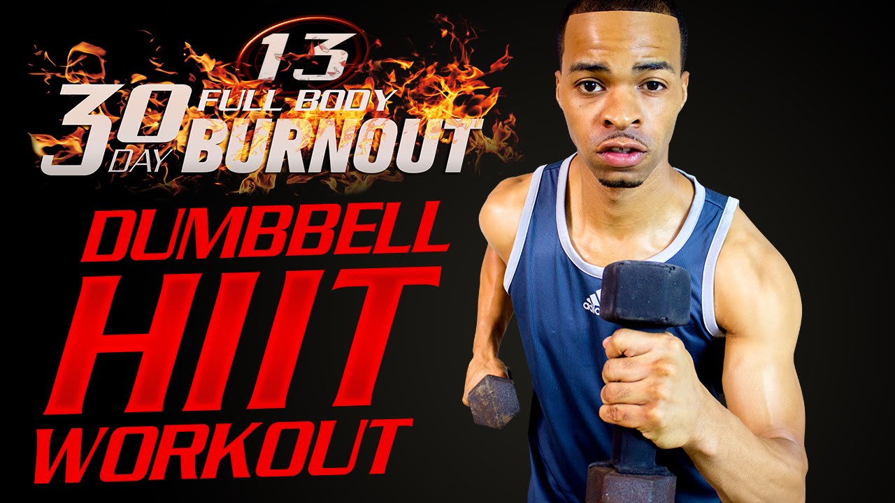 FBB1 #13 - 30 Minute Light Dumbbell Full Body HIIT Workout