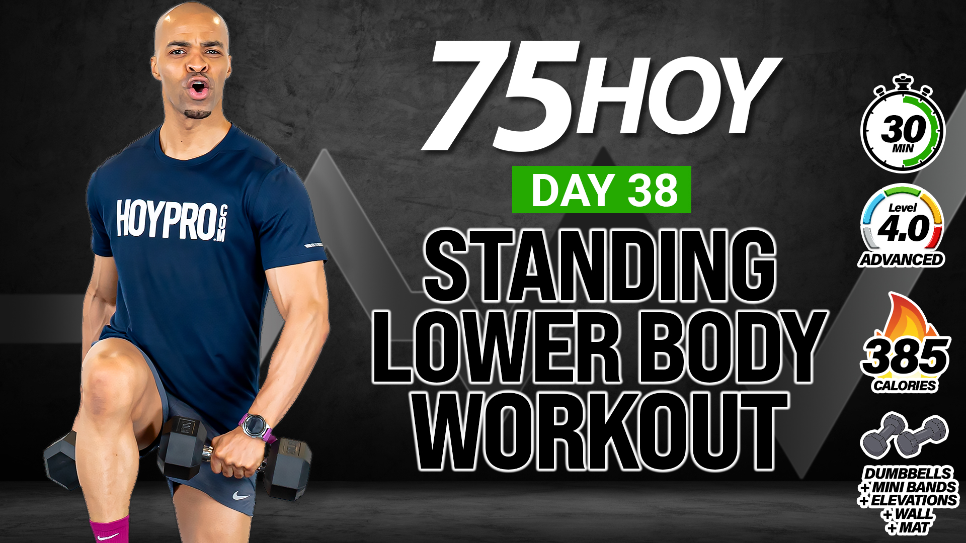 30 Minute Standing ABAB Lower Body Workout - 75 HOY #38