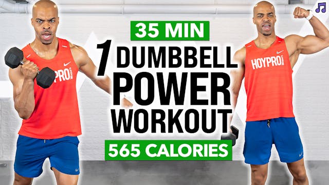 35 Minute One Dumbbell Power Workout ...