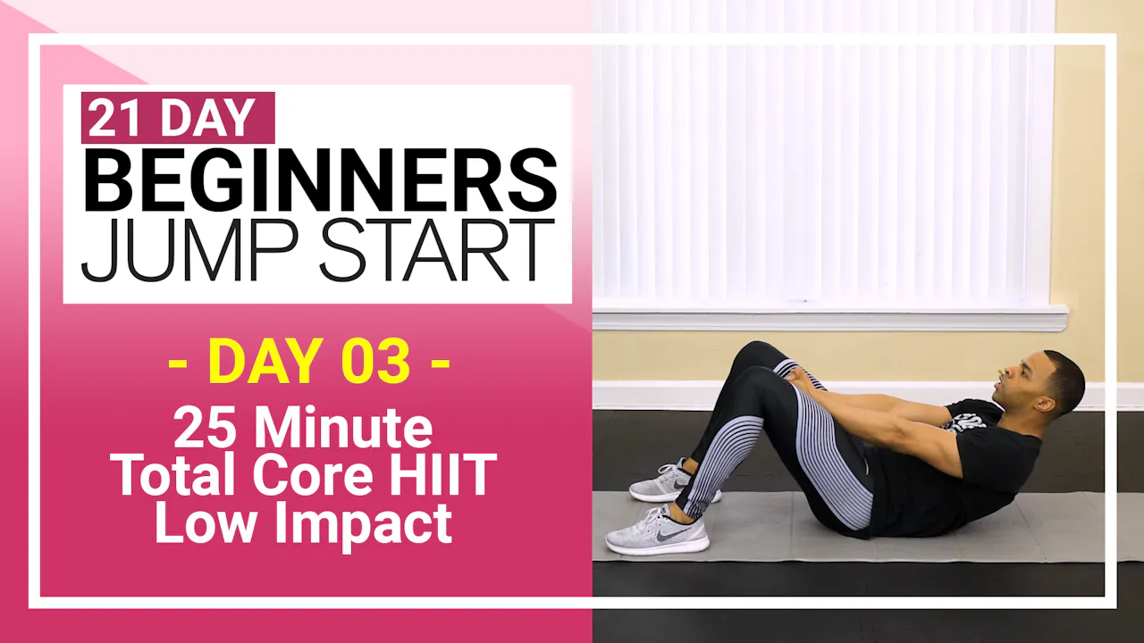 Day 03 - 25 Minute Low Impact Core HIIT for Beginners - Millionaire Hoy Pro