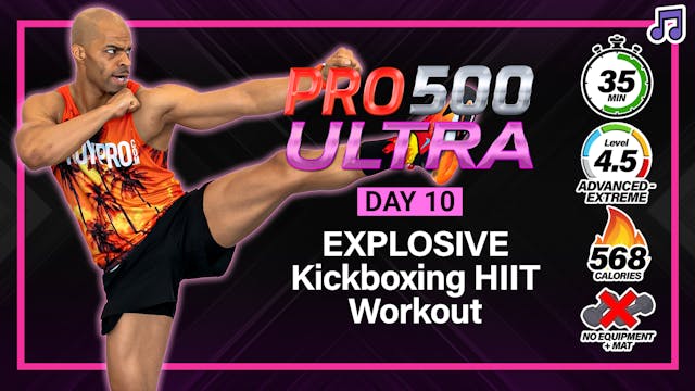 35 Minute EXPLOSIVE Kickboxing HIIT W...