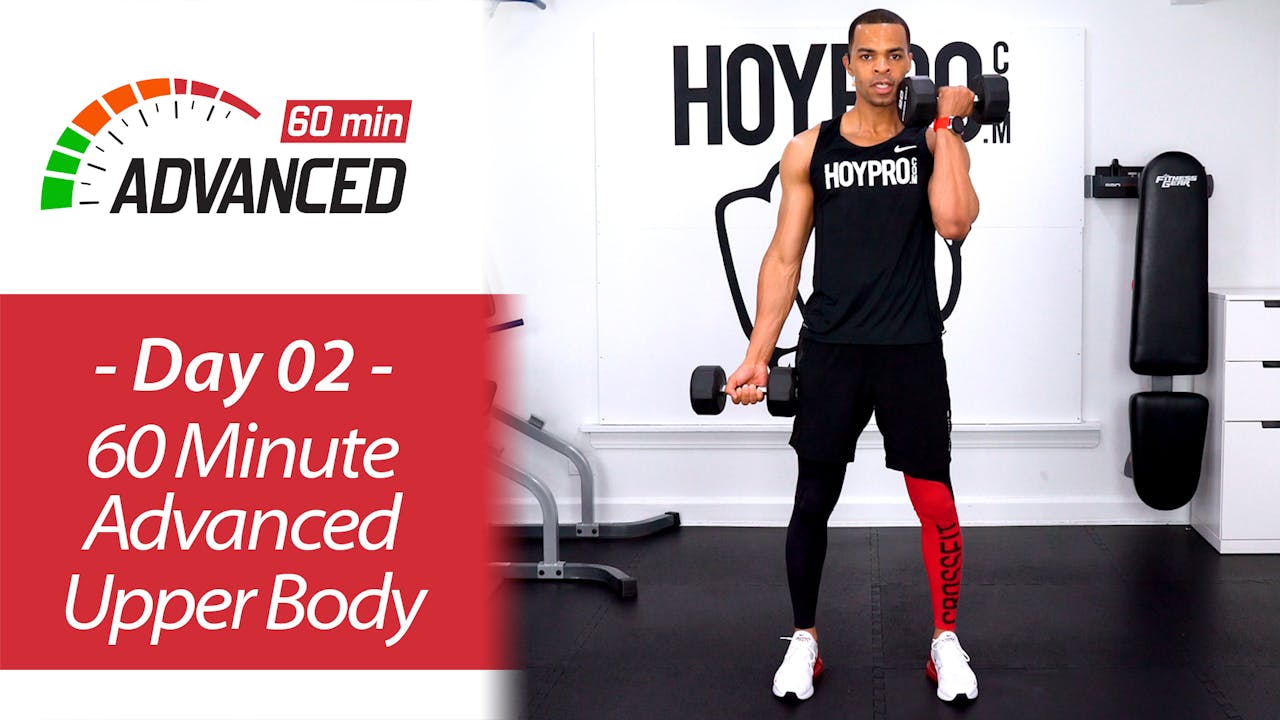 60 Minute Advanced Upper Body Workout - Advanced 60 #02 - 28 Day 60 ...