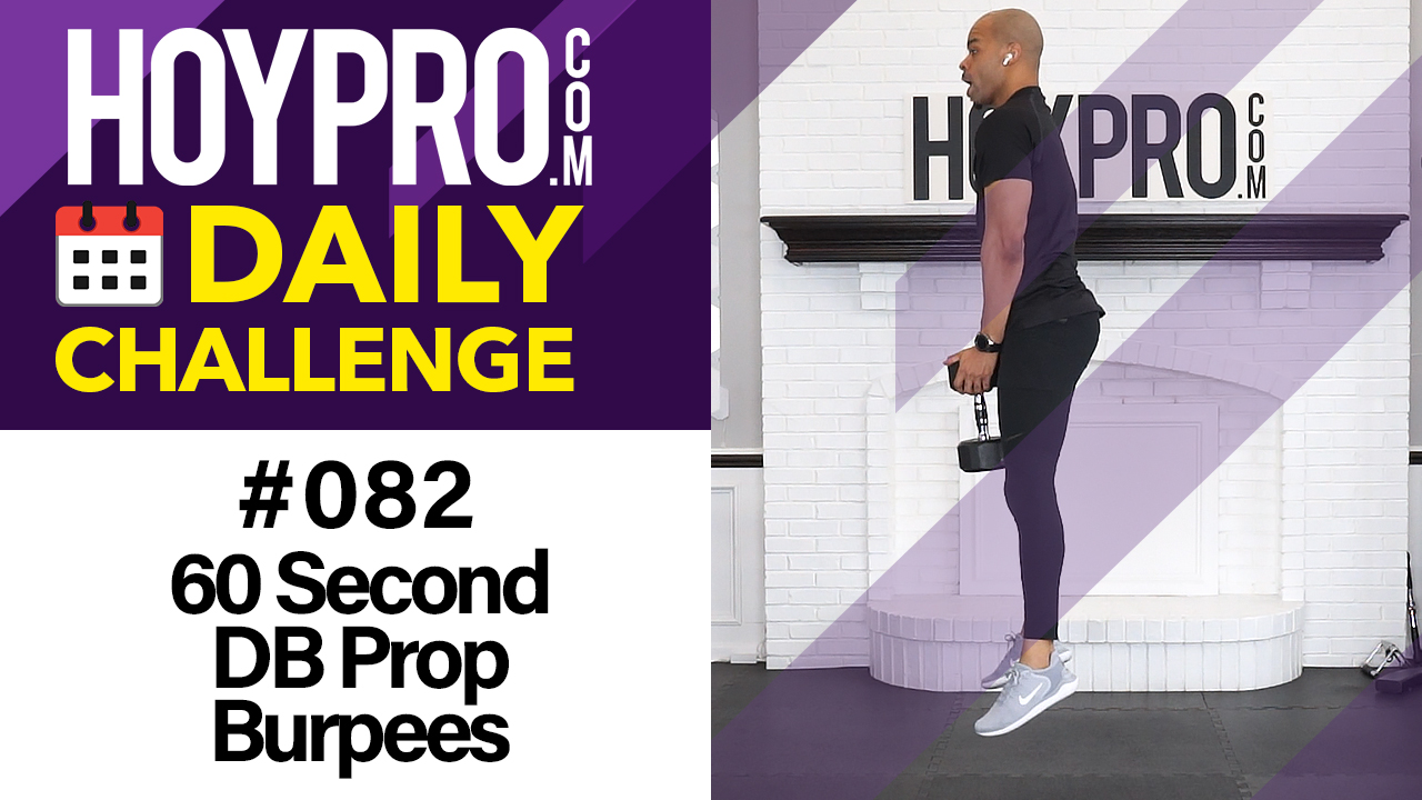 60 Second DB Prop Burpees - Daily Challenge #082