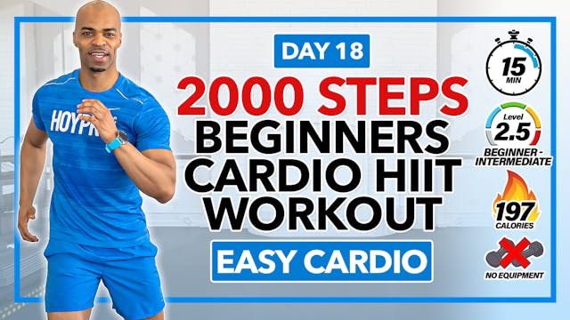 15 Minute Easy Cardio HIIT Workout fo...