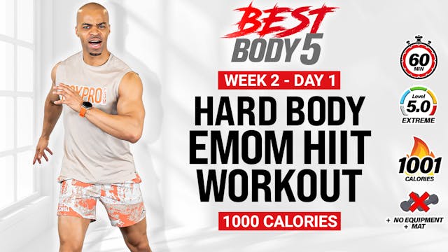 60 Minute Hard Body EMOM HIIT Workout...