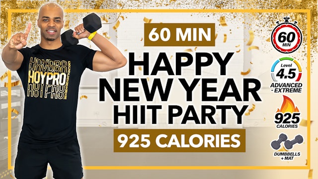 60 Minute Total Body Count-Down New Year Themed Workout