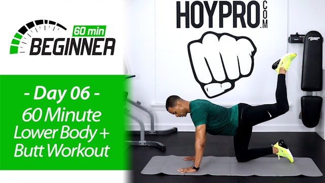 60 Minute Beginners Lower Body + Butt Workout - Beginners 60 #06