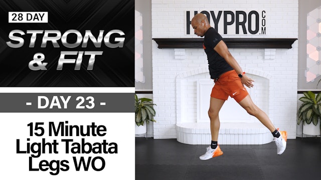 15 Minute Light Weight Tabata Legs Workout - STRONGAF  #23