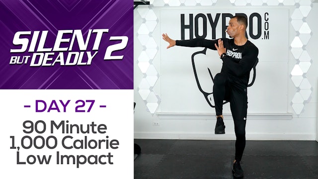 90 Minute 1,000 Calorie Low Impact Bodyweight HIIT Workout  - SBD2 #27