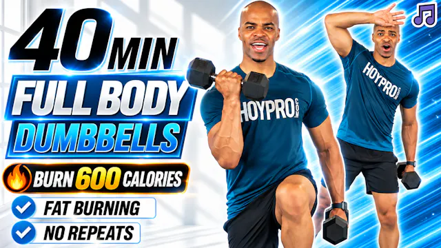 40 Minute Full Body Dumbbell Fat Scorcher