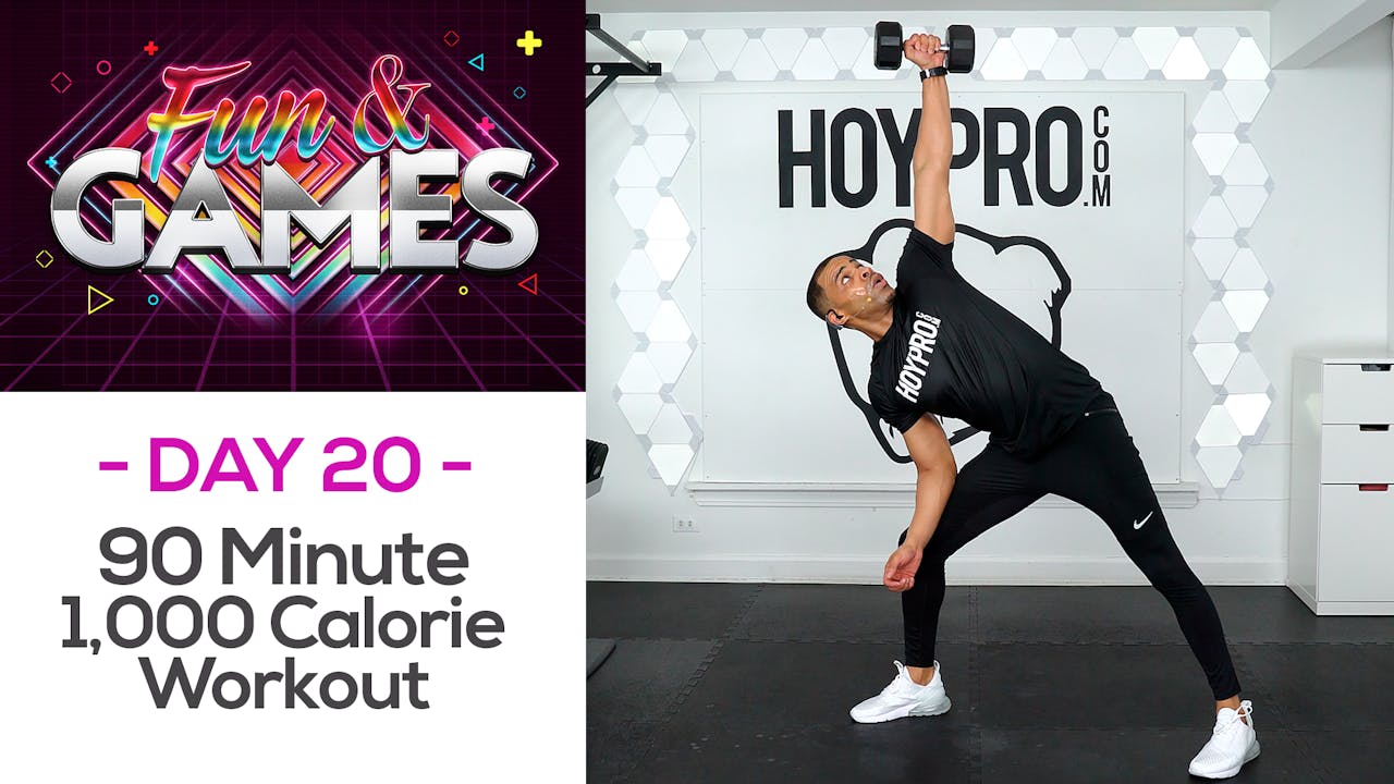 90 Min 1,000 Calorie SWEAT FEST Workout Fun &amp; Games 20