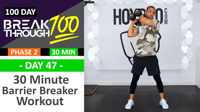 #47 - 30 Minute Barrier Breaking Drills Workout - Breakthrough100