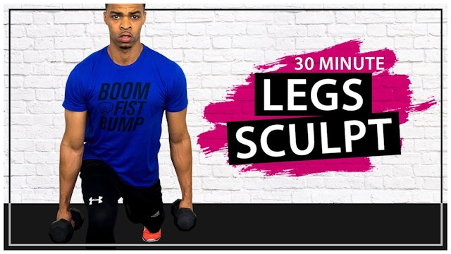30 Minute Fat Burning Legs Sculpt - Lower Body Toning With Dumbbells