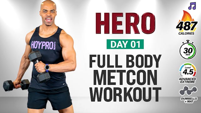 30 Minute Full Body Dumbbell MetCon W...